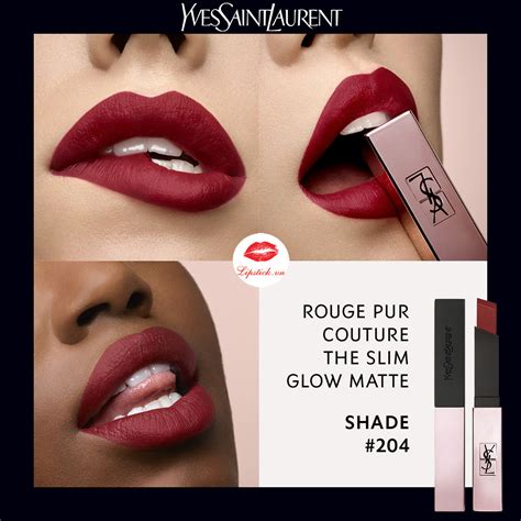 ysl rouge pur couture mat swatches 204|ysl beauty pur.